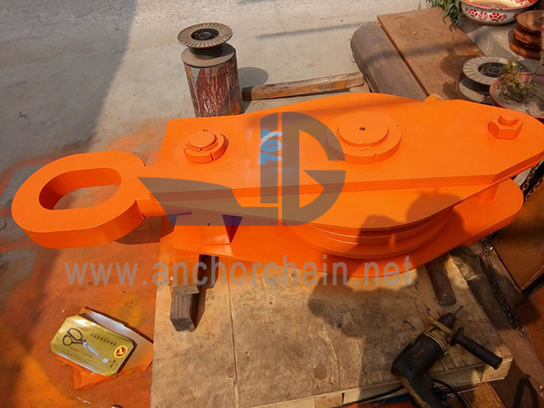 2 Sheaves Wire Rope Block dengan mata lonjong
