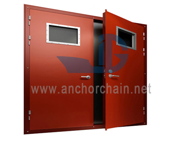 Pintu Baja Daun Ganda Tahan Api A60