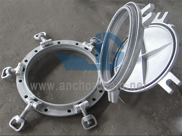Scuttle Sisi Pembukaan Aluminium dengan Deadlight