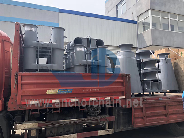 DIN81907-1997 Marine Mooring Fairleads Roller Dengan Alas