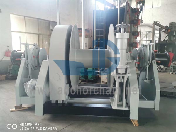 Double Shaft Type Hidrolik Gabungan Windlass Mooring Winch