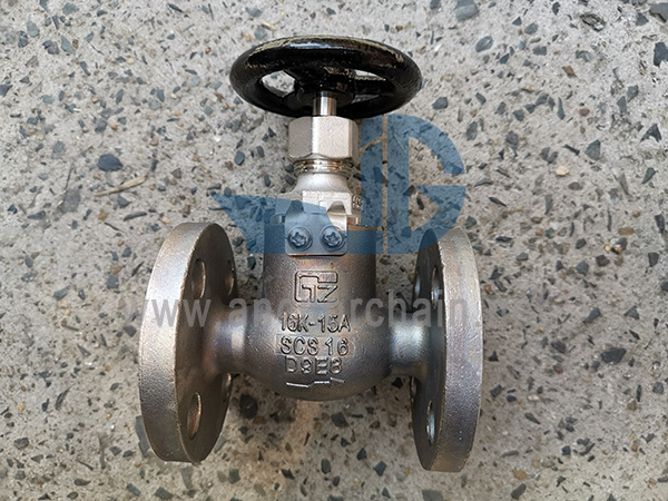 JIS F 7410 SCS16 Stainless Steel Sekrup Bawah Periksa Katup Sudut