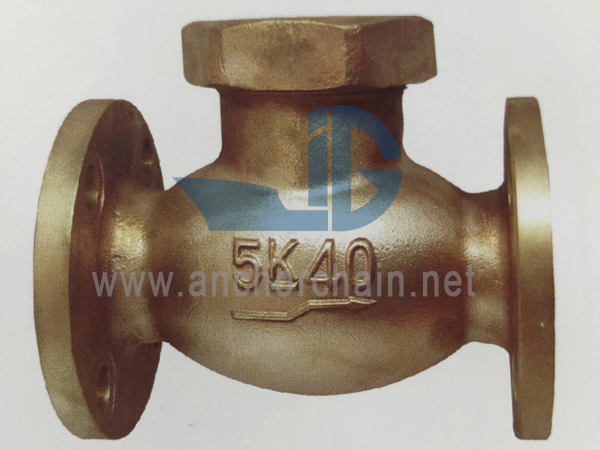 JIS F 7417 Perunggu 16K Angkat Periksa Globe Valves Union Bonnet Type