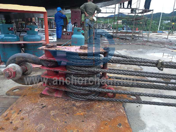 ZHC Series 7 Sheave Wire Rope Block Untuk Rahang Kapal